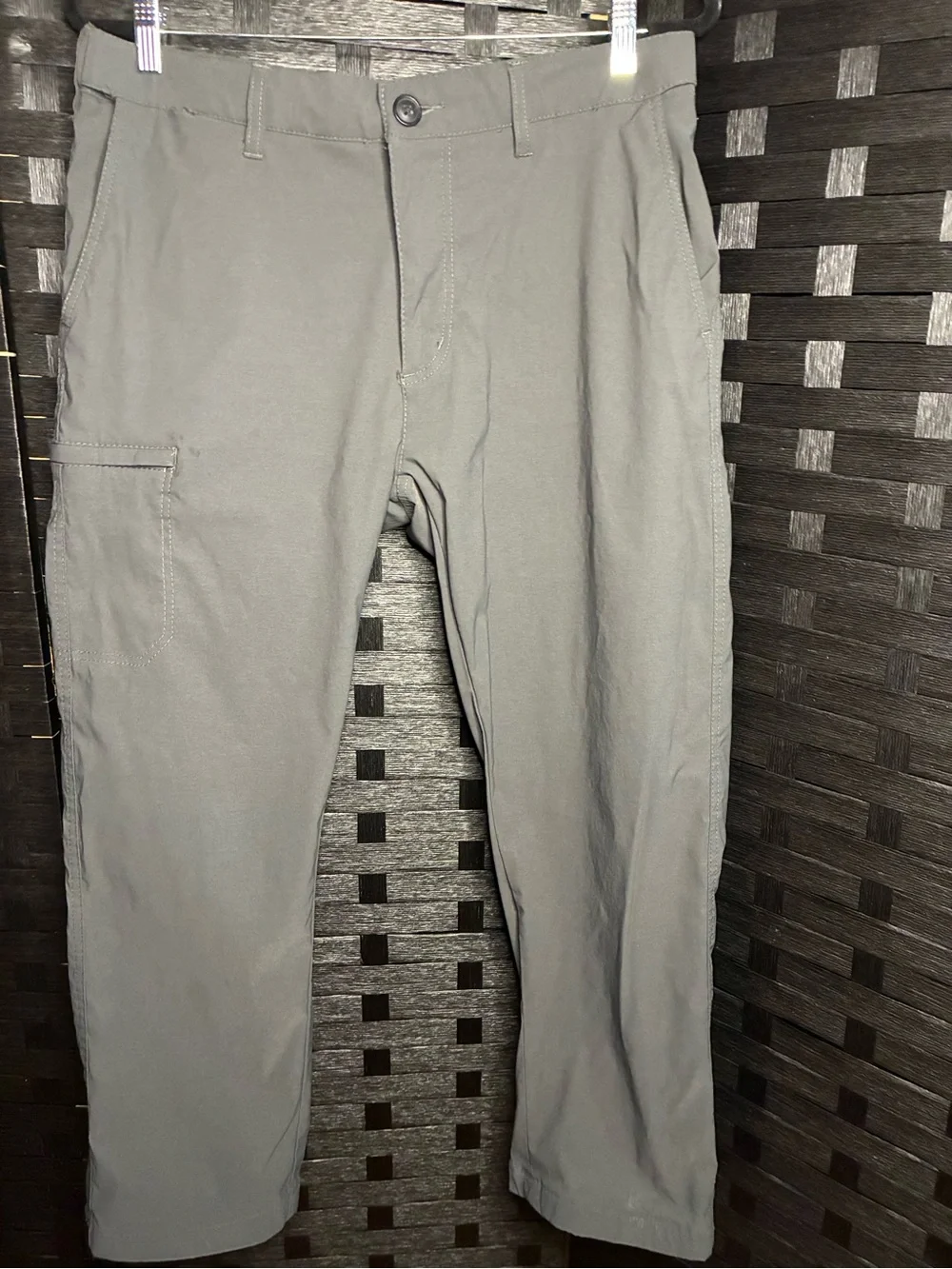 Men's Gray Cargo Pants - Classic Utility Trousers